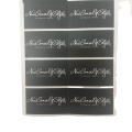 Factory direct sale rectangle customized paper hair extensions sticker